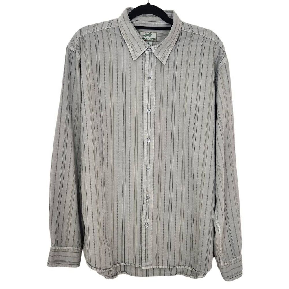 Horny Toad Long Sleeve Gray Button Down Shirt Size XL Horny Toad Gray Shirt